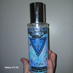 Guess Mykonos Breeze Fragrance Mist with Blue and Silver Design